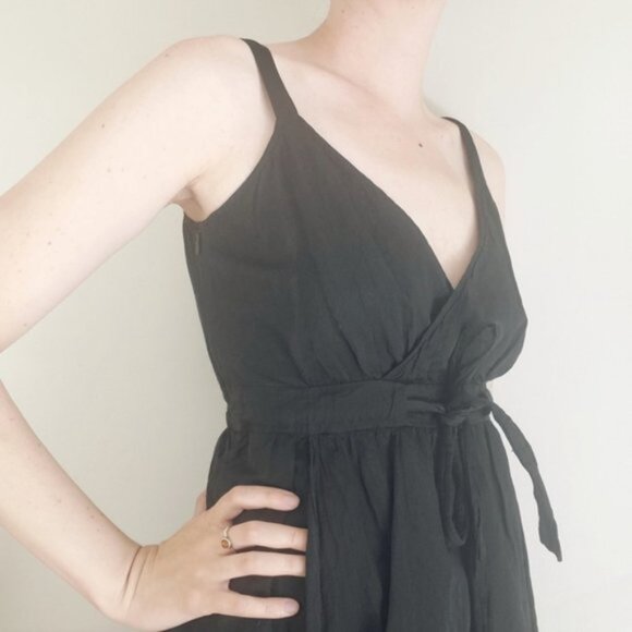 Eileen Fisher Black babydoll dress - Picture 3 of 14